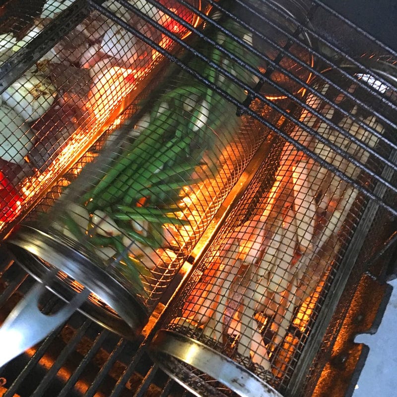 GrillMaster™ | Der drehbare Grillkorb für gleichmäßigen Genuss - 1+1 Gratis