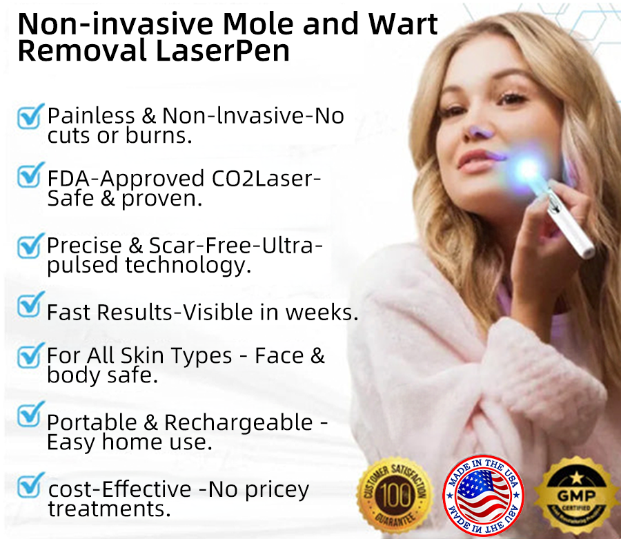 DermaLase™ | Nicht-invasive Maulwurf- und Warzenentfernung Laser Pen Promax