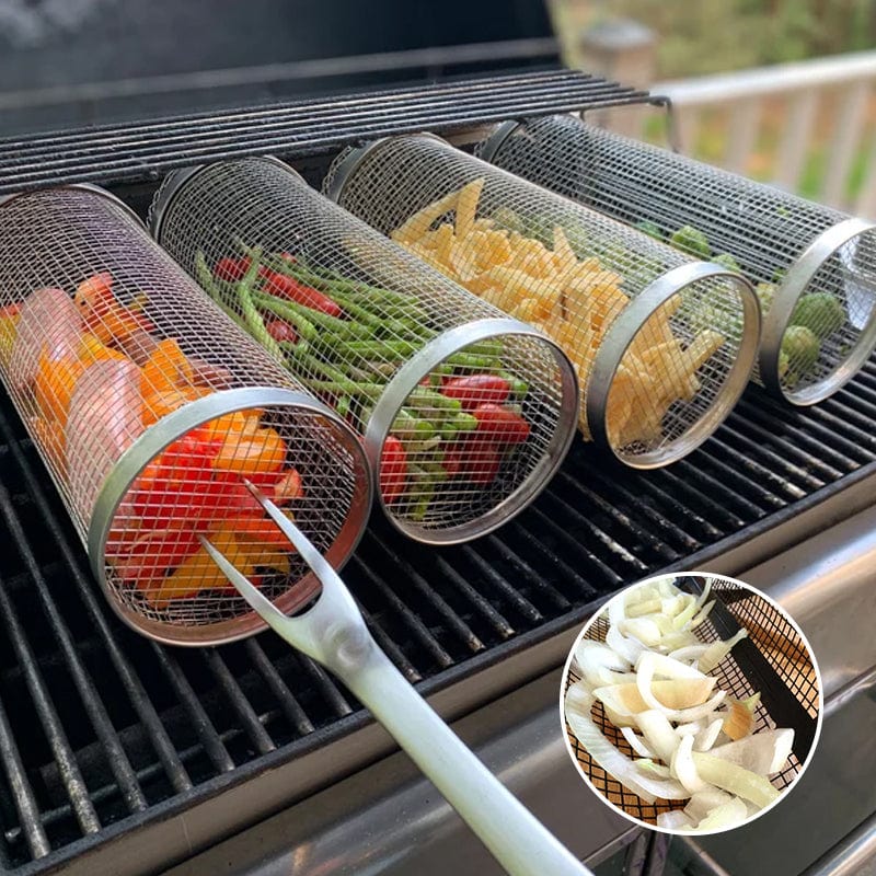 GrillMaster™ | Der drehbare Grillkorb für gleichmäßigen Genuss - 1+1 Gratis