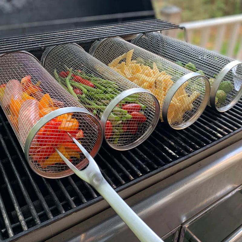 GrillMaster™ | Der drehbare Grillkorb für gleichmäßigen Genuss - 1+1 Gratis